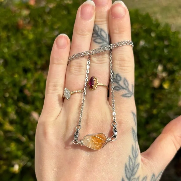 Citrine interchangeable necklace - Picture 1 of 5